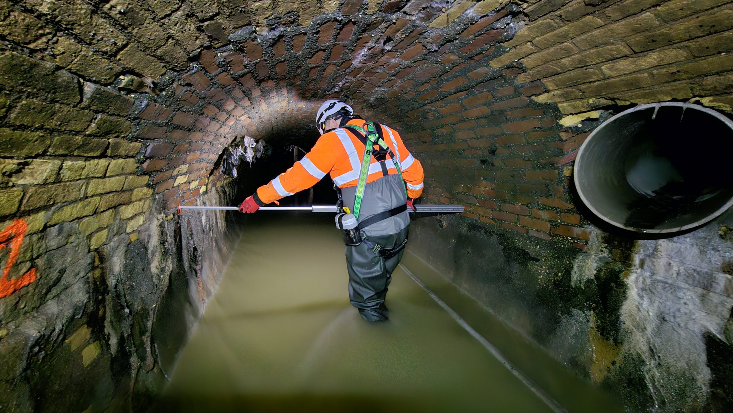 Descente en assainissement